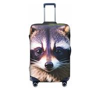 HJLUUFT Little Raccoon Face 1 Funda de equipaje a medida para viaje con estilo, personaliza y localiza tu maleta sin esfuerzo, funda para maleta, Blanco, M