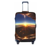 HJLUUFT Shining Overlook - Funda protectora para equipaje de viaje, lavable, antiarañazos, Black, S