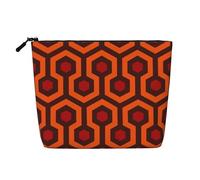 HJLUUFT Shining Overlook - Neceser de viaje con estampado de mirada brillante, bolsas de maquillaje para mujer, organizador de maquillaje, accesorios de tocador, Negro -, Talla única