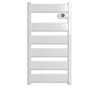 Toallero Eléctrico - HJM LYSA 750 B Cerámico, Toallero Eléctrico Bajo Consumo - Programación 24/7, Modo Turbo, 750 W, Blanco