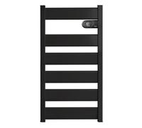 HJM LYSA 750 Toallero Eléctrico Cerámico Negro mate | Secatoallas | 750W | Bajo Consumo - Programable 24/7 | Función Turbo