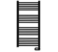 HJM Radiador Secatoallas Bajo Consumo NOOR 750, Programación 24/7, Turbo 2 Horas, 750W, Negro