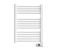HJM Radiateur sèche-serviettes basse consommation NOOR 500, programmation 24/7, turbo 2 heures, 500 W, blanc