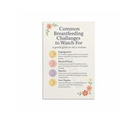 HJNAOKGWHQ Breastfeeding Confidence Poster - Practical Tips & Support for New Moms, Heartwarming Canvas Art Print for Nursery or Gift(Unframed,16x24inch(40x60cm))