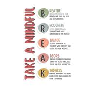 HJNAOKGWHQ Póster inspirador de salud mental para la escuela, oficina de terapia, regalo para profesores y consejeros (enmarcado, 30 x 45 cm)