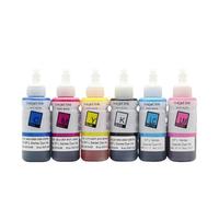 hJNGdU 664 673 T673 Tinta de Tinte de Recarga Compatible con L485 L486 L495 L550 L551 L555 L558 L565 L566 L575 L605 L606 L655 L656 Impresiones(6Colors-1Set)