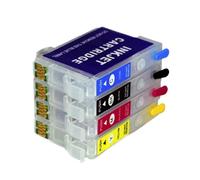 hJNGdU Cartucho de Recarga de Tinta vacío de 4 Colores con Chip MUG MUG-BK MUG-C MUG-M MUG-Y EW052A 452A Compatible con Impresora EW-052A EW-452A(with ARC Chip)
