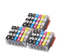 hJNGdU Cartucho de Tinta Compatible para el vínculo MG5750 MG5751 MG5752 MG5753 MG6851 MG6852 TS6050 TS5050 T5051 Funciona con PGI570 CLI571(6Color 3set)