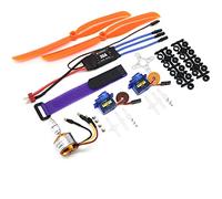 hJNGdU Motor sin escobillas A2212 2212 2200KV 1400KV 1000KV compatible con 30A 40A BLheli ESC y SG90 9G Servo compatible con avión de ala fija RC y helicóptero (2212 1400KV 30A BL)