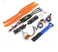 hJNGdU Motor sin escobillas A2212 2212 2200KV 1400KV 1000KV compatible con 30A 40A BLheli ESC y SG90 9G Servo compatible con avión de ala fija RC y helicóptero (2212 1000KV 40A T)