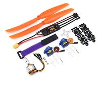 hJNGdU Motor sin escobillas A2212 2212 2200KV 1400KV 1000KV compatible con 30A 40A BLheli ESC y SG90 9G Servo compatible con avión de ala fija RC y helicóptero (2212 1000KV 40A XT60)