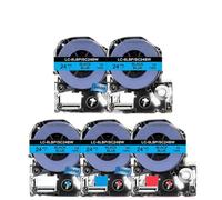 hJNGdU Paquete de 5 a 10 compatibles con Cintas de Etiquetas SS24KW de 24mm ST24KW SC24RW SC24YW SC24BW SC24GW for Fabricante de Etiquetas LW600P