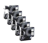 hJNGdU Tubo termorretráctil de 12 mm x 5200 m, 5 Unidades, Ind, Compatible con los Modelos de impresoras de Etiquetas Bal 371.5 Bal 375000 Label Prquinze A18055 para número de Pieza A18055