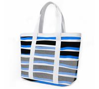 HJOSWVNS Bolso Playa Mujer Negro Azul Tote Bag Bolsa Playa Shopper Bolsa de Viaje Bags For Women Ligero Bolso Shopper Plegable Tote Bag Cremallera Resistente Natación Beach Bag 33x32cm/2 Pieza