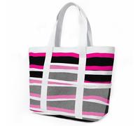 HJOSWVNS Bolso Playa Mujer Negro Blanca Rosa Tote Bag Bolsa Playa Shopper Bolsa de Viaje Bags For Women Ligero Bolso Shopper Plegable Tote Bag Cremallera Resistente Natación Beach Bag 33x32cm/3 Pieza
