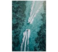 HJOSWVNS Cuadros Decoracion Salon Modernos Abstracto Azul Blanca Cuadros Decoracion Dormitorios Decorativos Baño Cocina Laminas Decorativas Pared Lienzos Decorativos Sin Marco Wall Art 50x70cm/1 Pcs