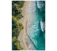 HJOSWVNS Cuadros Decoracion Salon Modernos Árbol De Palma Azul Cuadros Decoracion Dormitorios Decorativos Baño Cocina Laminas Decorativas Pared Lienzos Decorativos Sin Marco Wall Art 20x30cm/1 Pcs