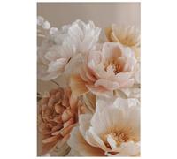 HJOSWVNS Cuadros Decoracion Salon Modernos Flor Blanca Naranja Cuadros Decoracion Dormitorios Decorativos Baño Cocina Laminas Decorativas Pared Lienzos Decorativos Sin Marco Wall Art 60x90cm/1 Pcs