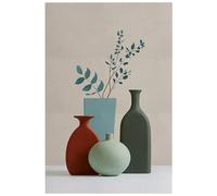 HJOSWVNS Cuadros Decoracion Salon Modernos Hojas Azules Rojas Cuadros Decoracion Dormitorios Decorativos Baño Cocina Laminas Decorativas Pared Lienzos Decorativos Sin Marco Wall Art 40x60cm/1 Pcs