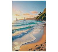 HJOSWVNS Cuadros Decoracion Salon Modernos Marrón Verde Azul Cuadros Decoracion Dormitorios Decorativos Baño Cocina Laminas Decorativas Pared Lienzos Decorativos Sin Marco Wall Art 40x60cm/1 Pcs