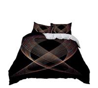 HJOSWVNS Funda Nordica Cama 150 Azul - Marrón - Negro Fundas Nordicas Cama 150 Microfibra Suave y Cómoda Colchas Cama 150 con Cremallera Colcha Cama 150 Incluir 2 Funda Almohada (50x75cm)