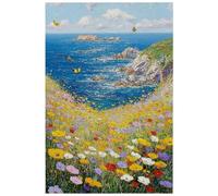 HJOSWVNS Laminas Decorativas Azul Insectos Amarillo Laminas Cuadros Decoracion Salon Modernos Baño Cocina Dormitorios Posters Para Pared Wall Art Sin Marco Laminas Decorativas Pared 30x40cm/1 Pcs