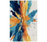 HJOSWVNS Laminas Decorativas Azul Marino Naranja Laminas Cuadros Decoracion Salon Modernos Baño Cocina Dormitorios Posters Para Pared Wall Art Sin Marco Laminas Decorativas Pared 30x40cm/1 Pcs