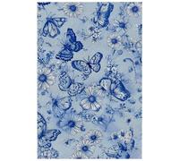 HJOSWVNS Laminas Decorativas Flor Blanca Azul Laminas Cuadros Decoracion Salon Modernos Baño Cocina Dormitorios Posters Para Pared Wall Art Sin Marco Laminas Decorativas Pared 40x60cm/1 Pcs