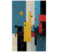 HJOSWVNS Laminas Decorativas Geometría Graffiti Laminas Cuadros Decoracion Salon Modernos Baño Cocina Dormitorios Posters Para Pared Wall Art Sin Marco Laminas Decorativas Pared 60x90cm/1 Pcs