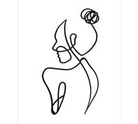 HJOSWVNS Laminas Decorativas Pared Black Girl Cuadros Decoracion Salon Modernos Dormitorios Cuadros Decorativos Laminas para Cuadros Dormitorio Lienzo Decorativo para Pared Sin Marco 40x60cm