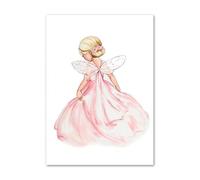 HJOSWVNS Laminas Decorativas Pared Flores Rosas Niñas Laminas para Cuadros Cuadros Decoracion Salon Modernos Dormitorios Cuadros Decorativos Cuadros Salon Lienzos Decorativos Sin Marco 50x70cm/1 Pcs