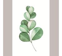 HJOSWVNS Laminas Decorativas Pared Hojas Verdes Cuadros Decoracion Salon Modernos Dormitorios Cuadros Decorativos Laminas para Cuadros Dormitorio Lienzo Decorativo para Pared Sin Marco 20x30cm