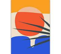 HJOSWVNS Laminas Decorativas Pared Naranja Azul Tesoro Cuadros Decoracion Salon Modernos Dormitorios Cuadros Decorativos Laminas para Cuadros Dormitorio Lienzo Decorativo para Pared Sin Marco 30x40cm