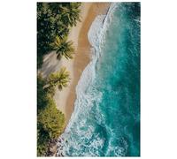 HJOSWVNS Laminas Decorativas Playa Azul Verde Laminas Cuadros Decoracion Salon Modernos Baño Cocina Dormitorios Posters Para Pared Wall Art Sin Marco Laminas Decorativas Pared 60x90cm/1 Pcs