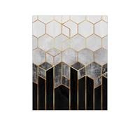 HJOSWVNS Laminas para Cuadros Oro Negro Gris Cuadros Decoracion Salon Modernos Dormitorios Decoración Pared Salon Laminas Decorativas Pared Sin Marco Lienzos Decorativos 30x40cm/1 Pcs
