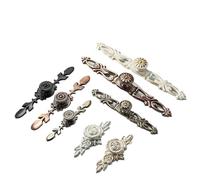 HJQFVASQ Manijas de puerta de bronce, manija de gabinete, tiradores de gabinete antiguo, perillas de cajón de armario, herrajes for muebles de armario de aleación de Zinc(Handle-G8018-SB)