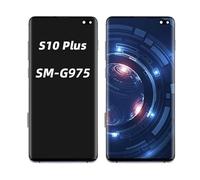 HJQFVASQ Pantalla LCD S10 + Plus for Galaxy S10 Plus G975F G975 con reemplazo de digitalizador de Pantalla táctil de Marco(Burn3 Green Frame)