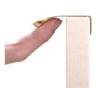 HJQFVASQ Tirador de dedo for borde de gabinete negro/dorado/gris, tiradores de cajones ocultos for cocina, manija de puerta oculta de aleación de aluminio, manijas for muebles en arco(Black,80mm)