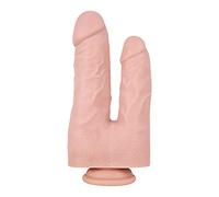 HJRD Ś-Ëx Toys Ġộděmïchés Cønsølãdør，Realista Pênês Silicona，8,26 Pulgadas / 21 cm Doble Cabezal, Resistente Al Agua, Duradero