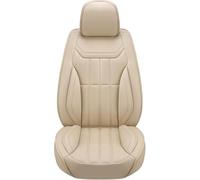 HJRegaFimu Fundas de Asiento de Coche para Nissan Navara D22 D40 S NP300, de Cuero Genuino, Impermeables y Transpirables, para 5 Asientos, Color Beige.