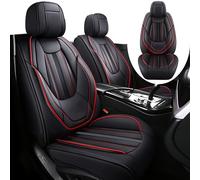 HJRegaFimu Fundas de Asiento para Volkswagen Golf 8 GTI TCR GTD GTE R, D, Juego Completo, Impermeables, Transpirables, de Piel sintética, Resistentes al Desgaste y con una Comodidad excepcion