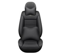 HJRegaFimu Fundas universales Impermeables de Cuero para Asientos de Coche, Juego Completo, aptas para la mayoría de Coches, compatibles con airbags Laterales, protegen los Asientos Delantero