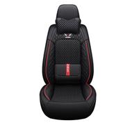 HJRegaFimu Fundas universales Impermeables de Cuero para Asientos de Coche, Juego Completo, aptas para la mayoría de Coches, compatibles con airbags Laterales, protegen los Asientos Delantero