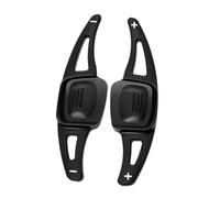 HJTEDHE Auto Decorativos Extensión De Palanca De Cambios Del Volante Del Coche Para Tiguan MK2 Cambio De Engranaje Paleta Accesorios(Black)