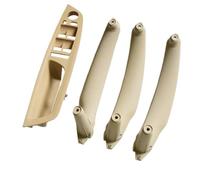 HJTEDHE Manillas Puertas Interior Para BMW Para E70 X5 E71 E72 X6 SAV Tirador De Puerta Interior De Coche Manija Cubierta Exterior Embellecedor Reemplazo(Beige-4pcs)