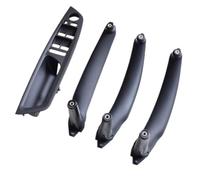 HJTEDHE Manillas Puertas Interior Para BMW Para E70 X5 E71 E72 X6 SAV Tirador De Puerta Interior De Coche Manija Cubierta Exterior Embellecedor Reemplazo(Black-4pcs)