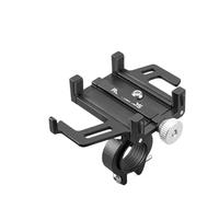 HJTEDHE Soporte Smartphone Soporte para Teléfono De Motocicleta, Bicicleta Eléctrica, Smartphone, Soporte De Aleación De Aluminio CNC, Cinco Garras, Soporte Mecánico para Teléfono De Bicicleta(Black)