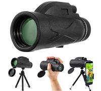 HJTLK Telescopio monocular 80X100 Monocular HD de Alta Potencia, con Soporte para Smartphone y trípode Monocular Impermeable con para observación de Aves, Viajes, Senderismo, Camping