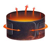 HJtRTDF Apoyo para la espalda， Cinturón de soporte lumbar con autocalentamiento y terapia magnética for la zona, alivio del dolor prevención lesiones, color negro(S)