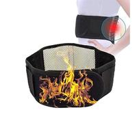 HJtRTDF Apoyo para la espalda， Faja lumbar ajustable de turmalina con autocalentamiento, terapia magnética, cinturón for espalda y cadera, faja for masaje(M)